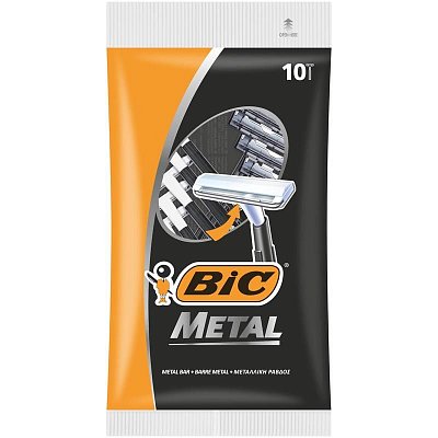 Бритва одноразовая Bic Metal (10 штук в упаковке)