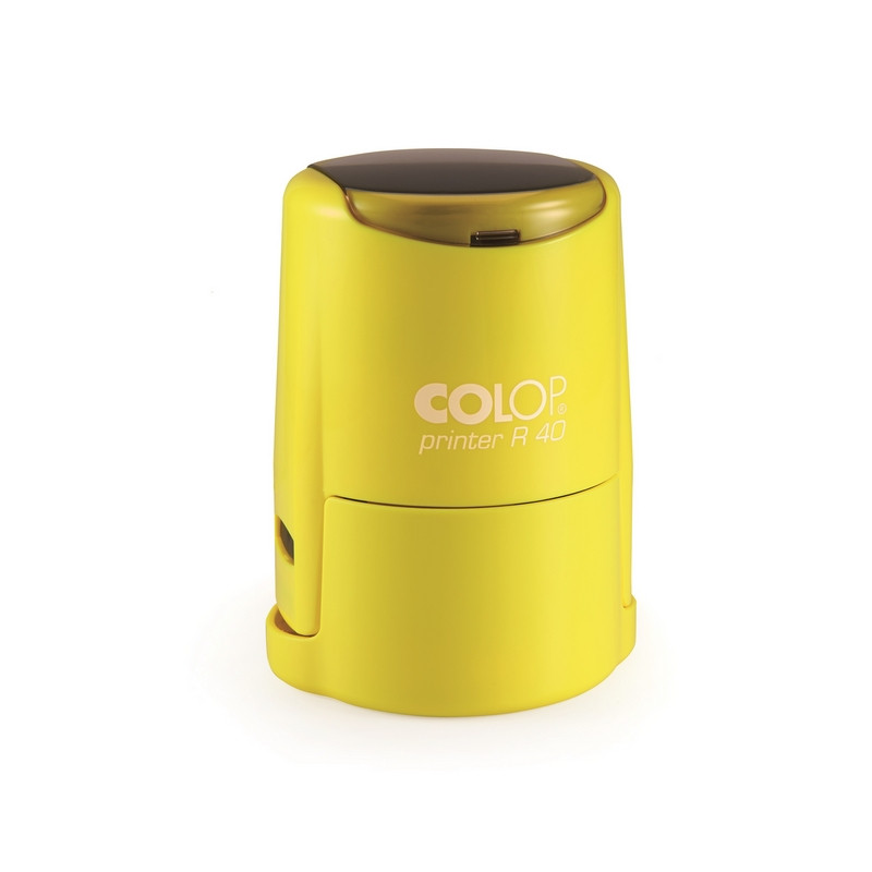 Оснастка для печати круглая Colop Printer R40 Neon 40 мм с крышкой желтая