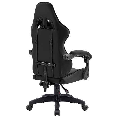 Кресло компьютерное DEFENDER Breeze, 2 подушки, ткань, черное, ш/к 25749