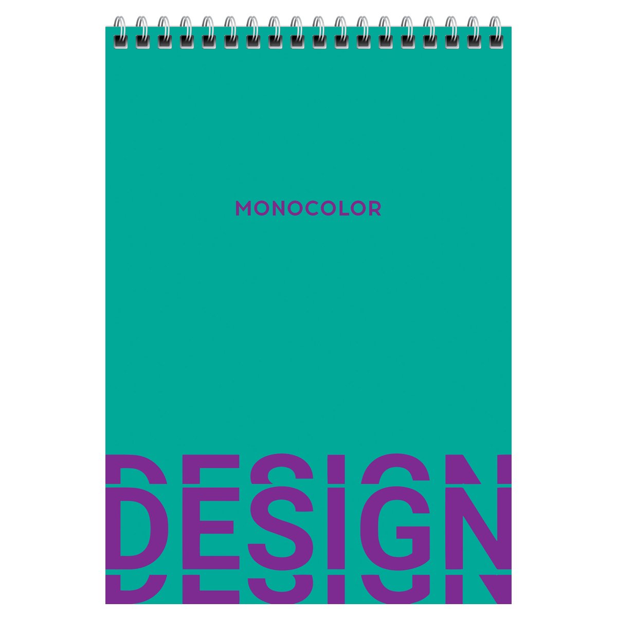 Блокнот А5 80л. на гребне BG «Mono design», твердая обложка, глянцевая ламинация