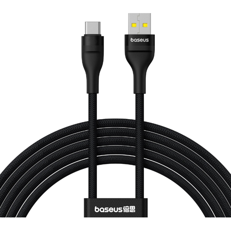 Кабель Baseus USB-C->-C 240W FS2 1m черный