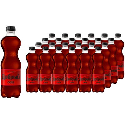 Напиток Добрый со вкусом кола газ без сахара 0.5 л ПЭТ
