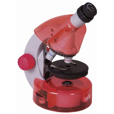 Микроскоп детский LEVENHUK LabZZ M101 Orange, 40-640 кратный, монокулярный, 3 объектива