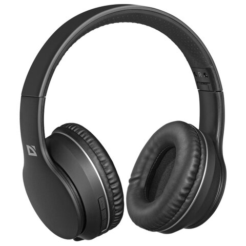 Наушники с микрофоном (гарнитура) DEFENDER FreeMotion B580, беспроводные, с оголовьем, чёрные