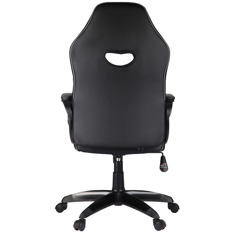 Кресло игровое Helmi HL-S15, экокожа, черная/серая, механизм качания