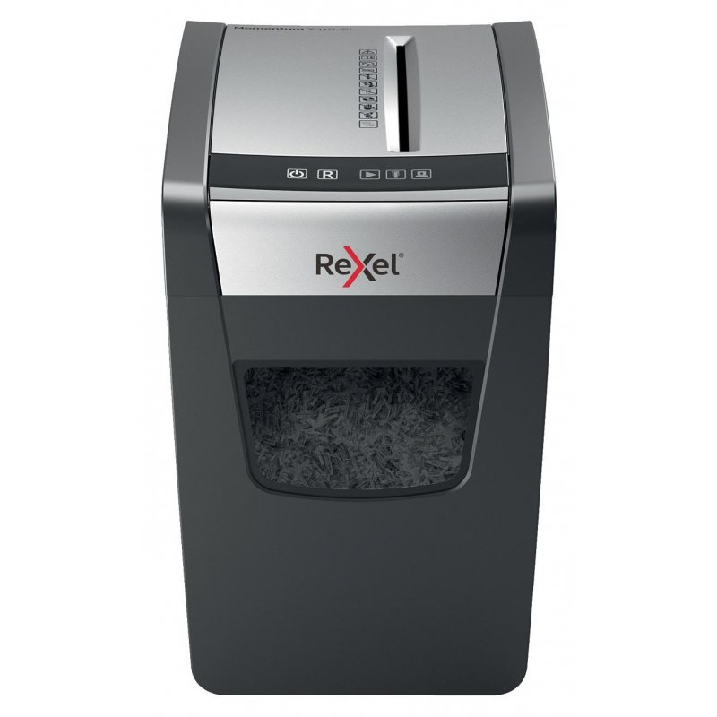 Уничтожитель (шредер) Rexel Momentum X410-SL, 1-3 человека, 4 уровень секретности, фрагменты 4×28 мм, 10 листов, 23 л