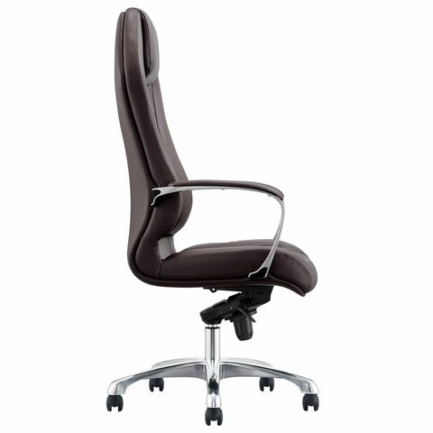 Кресло BRABIX PREMIUM ''Aurus EX-705'', мультиблок, алюминий, экокожа, коричневое