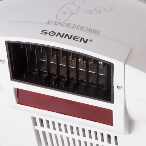Сушилка для рук SONNEN HD-688, 2000 Вт, пластиковый корпус, белая