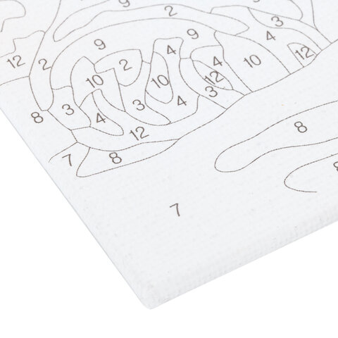 Картина по номерам 15×20 см, ЮНЛАНДИЯ «Котёнок», на холсте, акрил, кисти