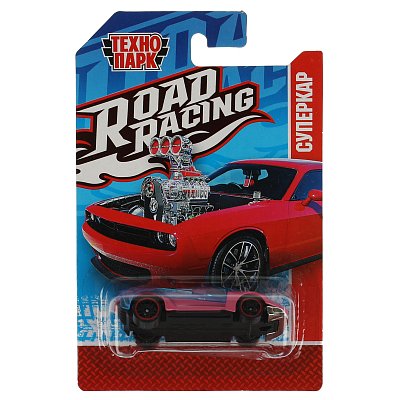 Машина игрушечная Технопарк «Road Racing. Суперкар», металл., 7.5см, ассорти, в блистере