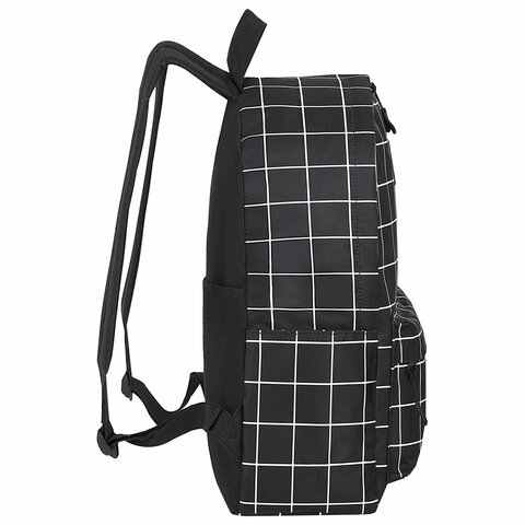 Рюкзак BRAUBERG POSITIVE универсальный, карман-антивор, «Checkered», 42×28х14 см