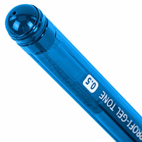 Ручка гелевая BRAUBERG «Profi-Gel TONE», СИНЯЯ, линия письма 0.4 мм, стандартный наконечник 0.5 мм, тонированный корпус