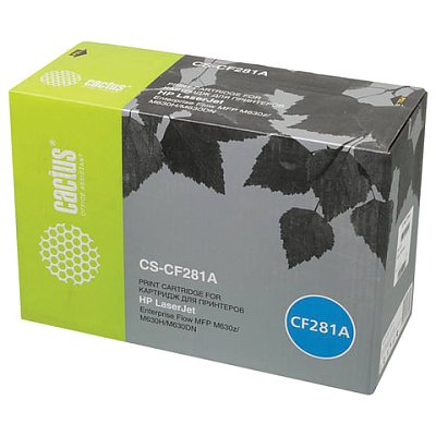 Картридж лазерный CACTUS (CS-CF281A) для HP LaserJet M604n/M604dn/M605/M606/M630, ресурс 10500 стр. 