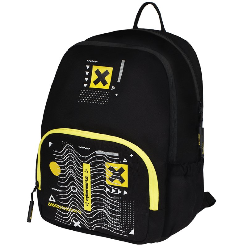 превью Рюкзак Berlingo Light «Cyber world» 39.5×28×16см, 2 отделения, 3 кармана, уплотненная спинка
