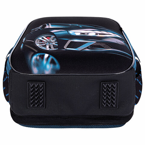 Ранец BRAUBERG FIT, 2 отделения, «Super car», 38×27х14 см