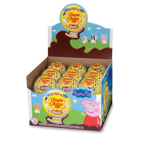 Шоколадный шар CHUPA CHUPS (Чупа-Чупс) с игрушкой в ассортименте, 20 г