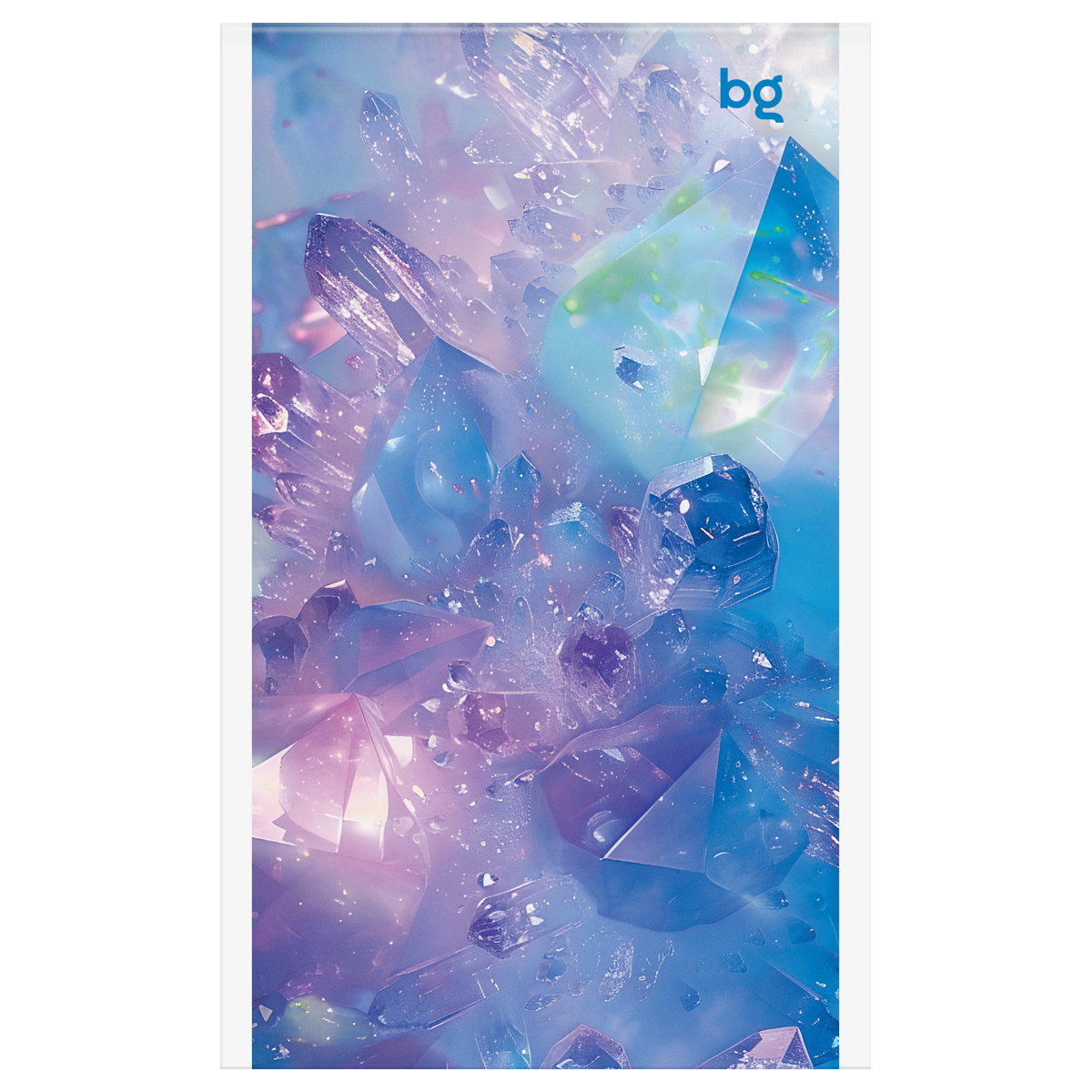 Блокнот А6 32л., на скрепке BG «Flowers and shine», блестки