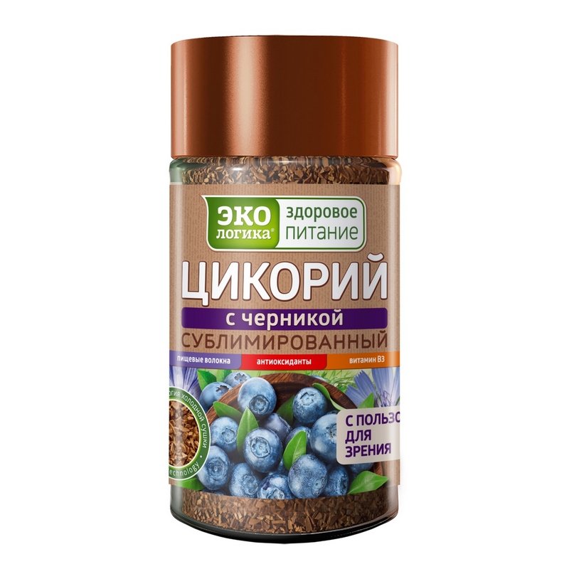 превью Цикорий Экологика сублимированный с черникой 85 г