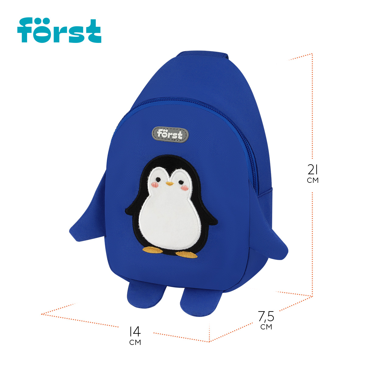 Рюкзак Först F-Kids «Frosty Friend» 21×14×7.5см, 1 отделение, уплотненная спинка