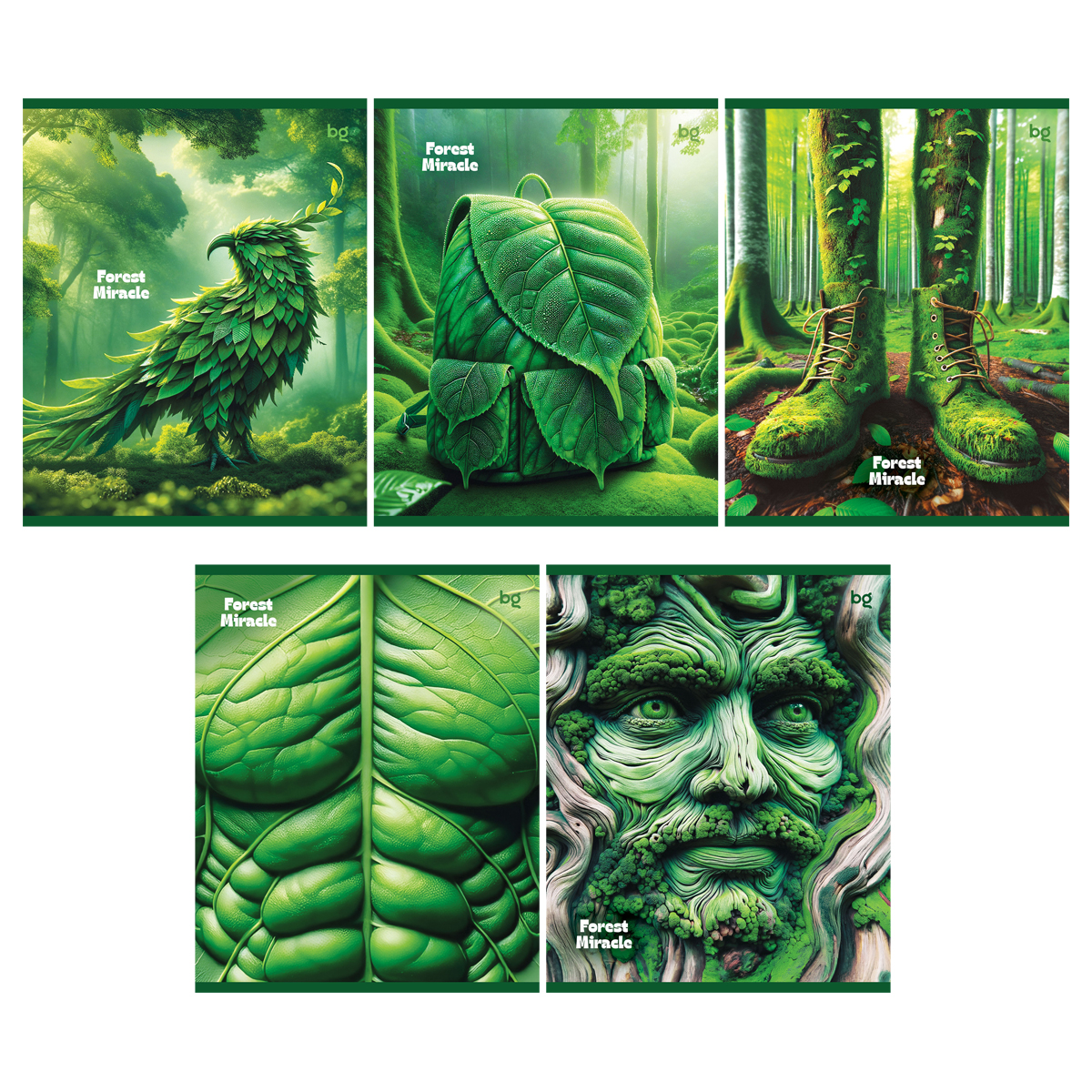 превью Тетрадь 96л., А5, линия BG «Forest miracle», эконом