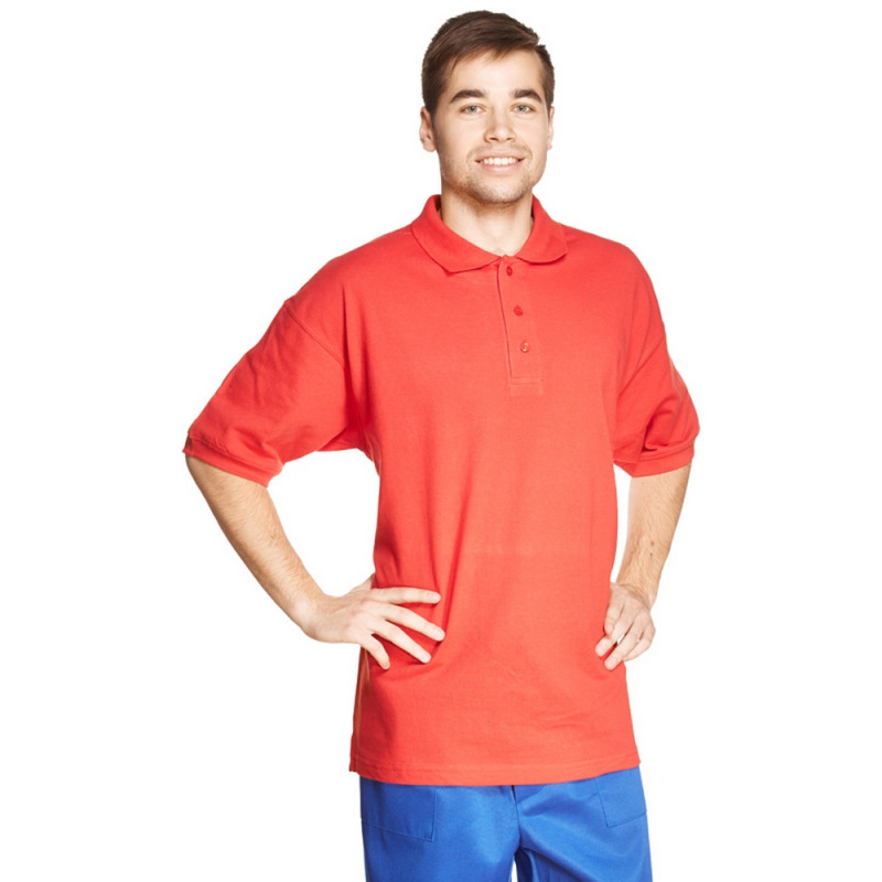 превью Рубашка Поло (190 г), короткий рукав, красный (XXXL)