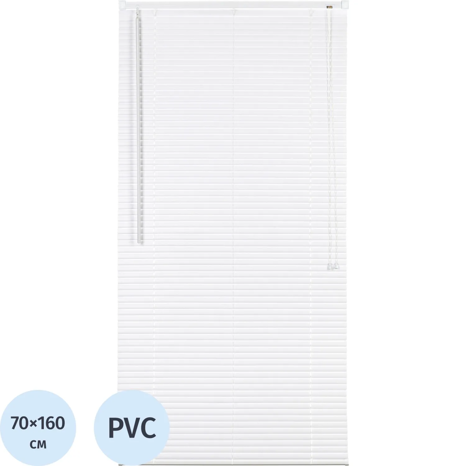 превью Жалюзи Комус Мебель ПВХ 70×160см, белые