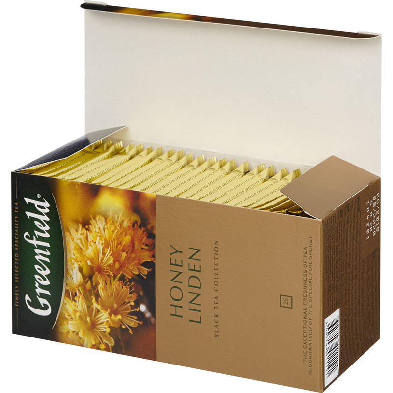 Чай Greenfield Honey Linden черный с добавками 25пак*1.5г