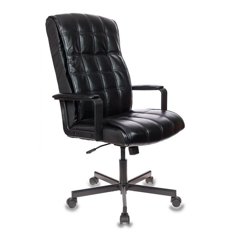 превью Кресло для руководителя Easy Chair 562 TR черное (рециклированная кожа/металл)