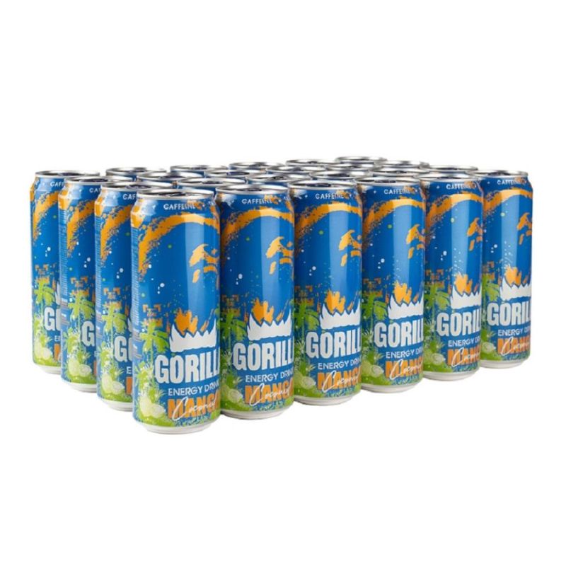 Напиток энергетический Gorilla Mango Coconut безалк тониз ж/б 0.45лх24шт/уп