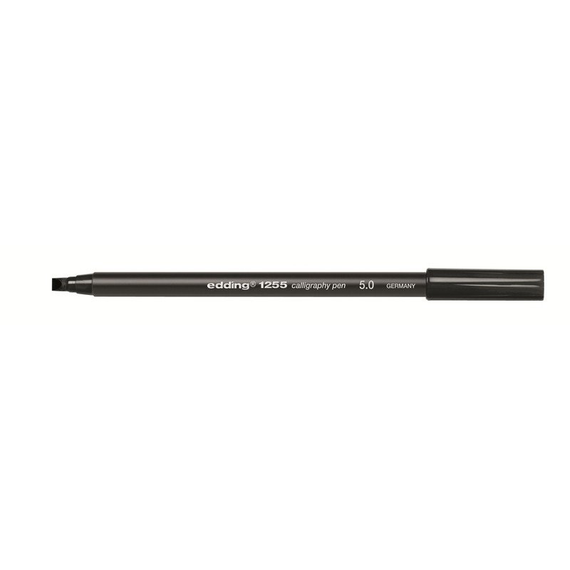 превью Фломастер для каллиграфии Edding E-1255 calligraphy pen 5.0 чёрный