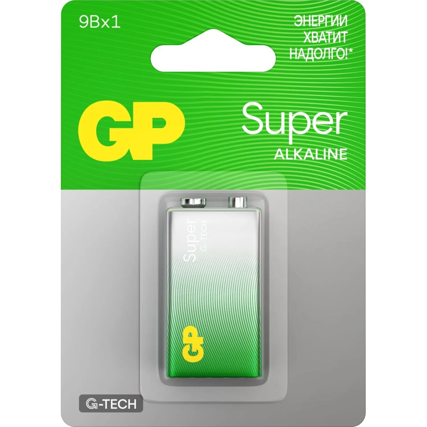 превью Батарейка крона (6LR61) GP Super (10 штук в упаковке)