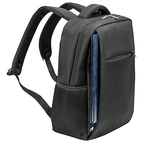 Рюкзак BRAUBERG FUNCTIONAL с отделением для ноутбука, USB-порт, багажная лента, Firm, 43×30x15 см