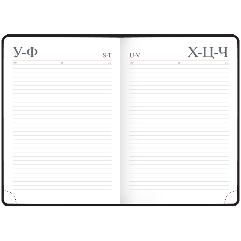 Ежедневник недатир. A5, 160л., кожзам, OfficeSpace «Flag», триколор