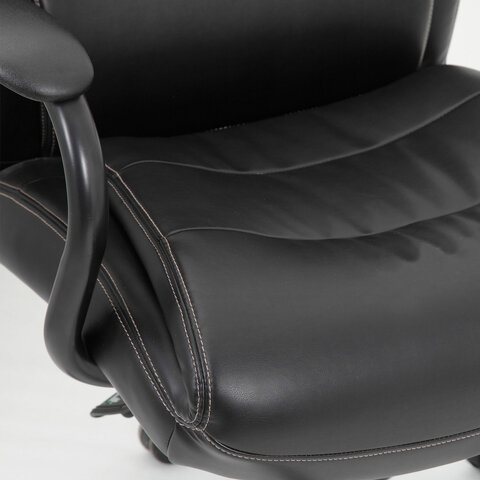 Кресло офисное BRABIX PREMIUM «Heavy Duty HD-004», НАГРУЗКА до 200 кг, экокожа, черное