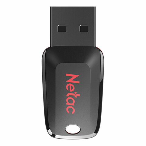 Флеш-диск 8GB NETAC U197, USB 2.0, черный-20BK