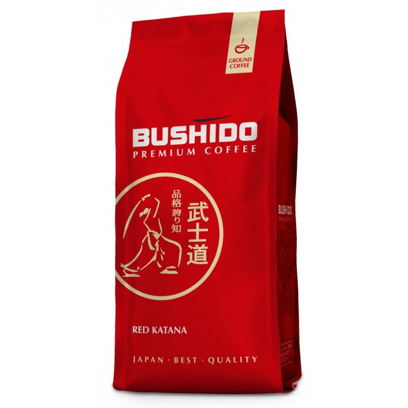 превью Кофе молотый Bushido Red Katana 227 г (вакуумный пакет)