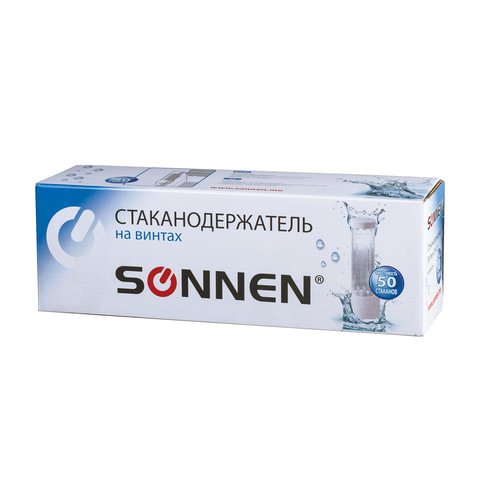 Стаканодержатель SONNEN CH-33, 50 стаканов, на винтах, белый