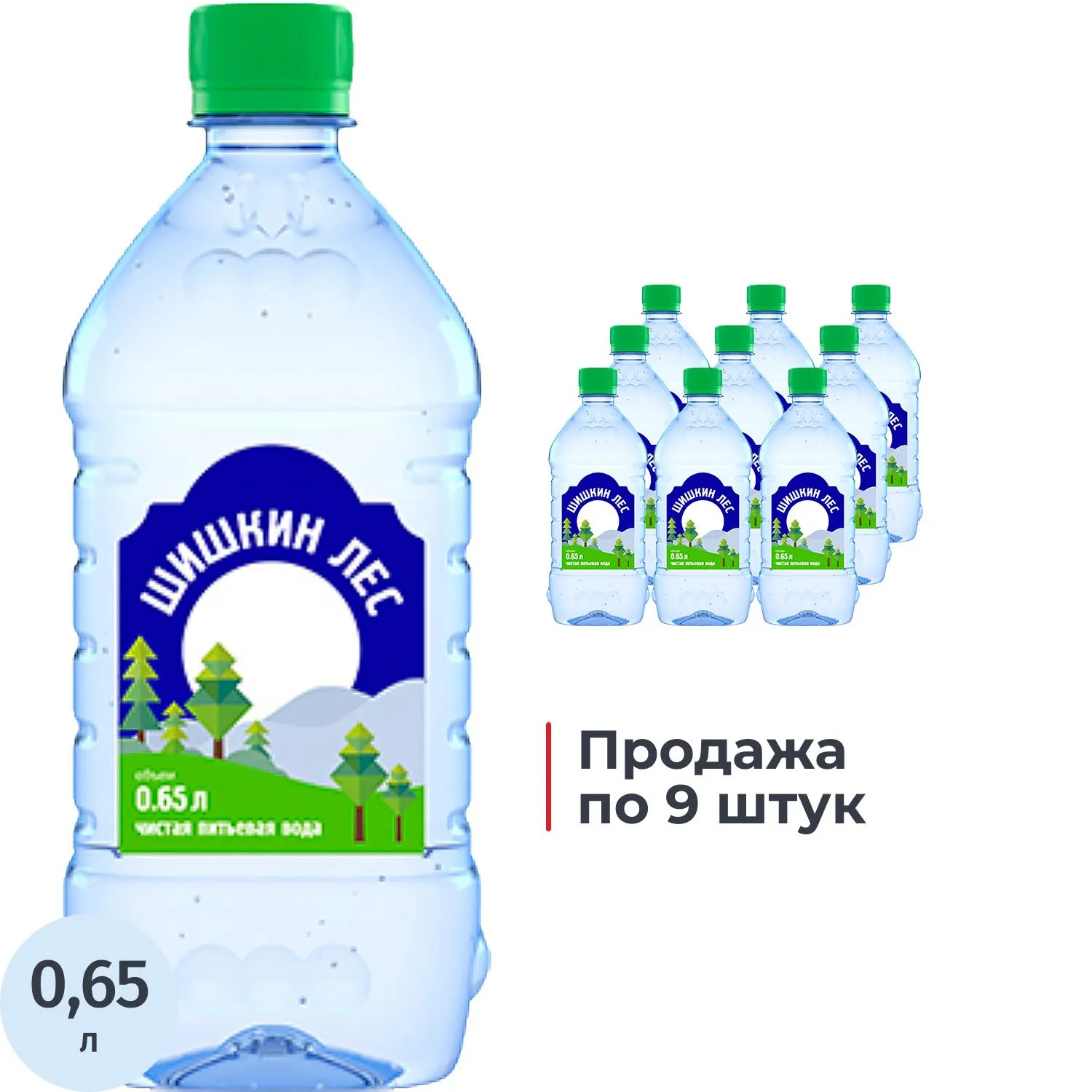 превью Вода питьевая Шишкин Лес негазированная 0.65 л