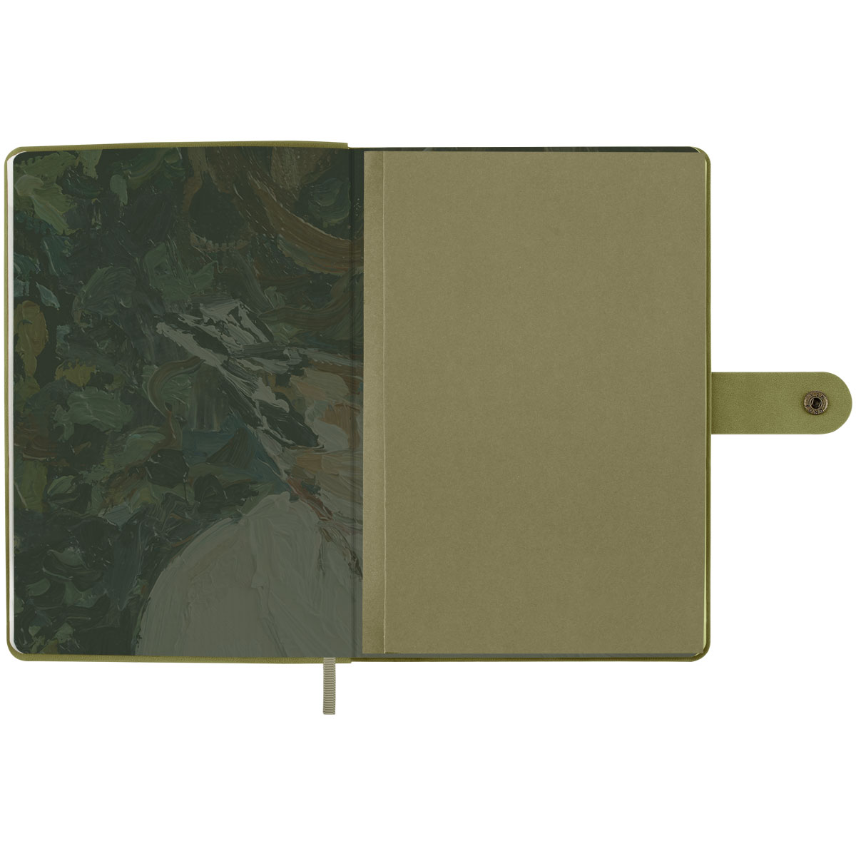 Записная книжка А5 80л., ЛАЙТ, кожзам, Greenwich Line «Outline. Cotton», с замком, тиснение фольгой, внутренний карман, блок в точку