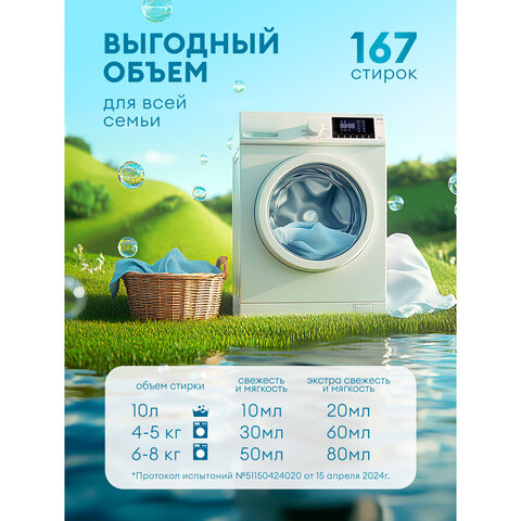 Кондиционер-ополаскиватель для белья, концентрат, гипоаллергенный, 5 л, GRASS EVA «Lavander»