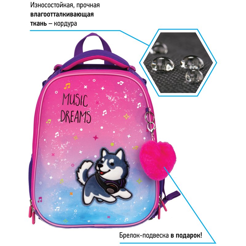 Ранец Berlingo Expert «Husky boy» 37×28×16см, 2 отделения, 2 кармана, анатомическая спинка