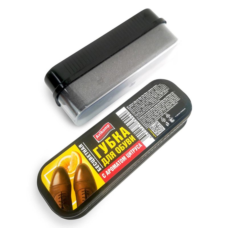 Губка для обуви Clean Shoes, с аром. цитруса, бесцв,12×4х4.5см Avikomp,89499