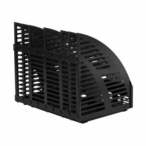 Лоток вертикальный для бумаг STAFF Basic, 245×320х285 мм, 6 отделений, сетчатый сборный