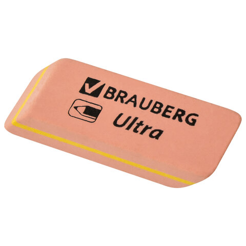 Ластики BRAUBERG «Ultra Mix» 9 шт., размер ластика 41×14х8 мм/29×18х8 мм, натуральный каучук
