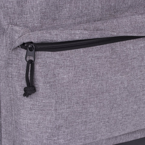 Рюкзак BRAUBERG универсальный, сити-формат, «Grey Melange», с защитой от влаги, 43×30х17 см