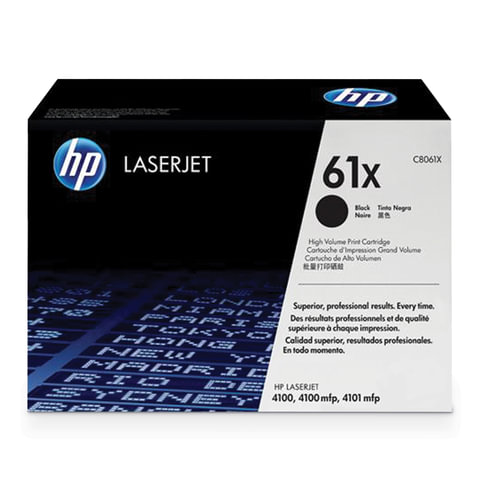 превью Картридж лазерный HP (C8061X) LaserJet 4100/4100N/4100DTN/4100mfp, черный, оригинальный, ресурс 10000 страниц