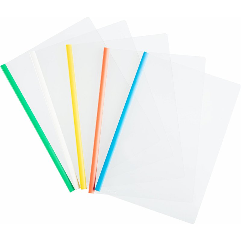 Папка для брошюровки Bantex со скрепкошиной А4 в ассортименте (до 30 листов, 5 штук в упаковке)