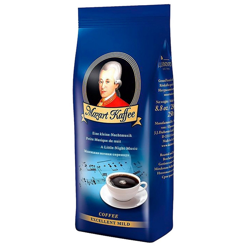 Кофе молотый Mozart Kaffee Excellent Mild 250 г (вакуумная упаковка ...