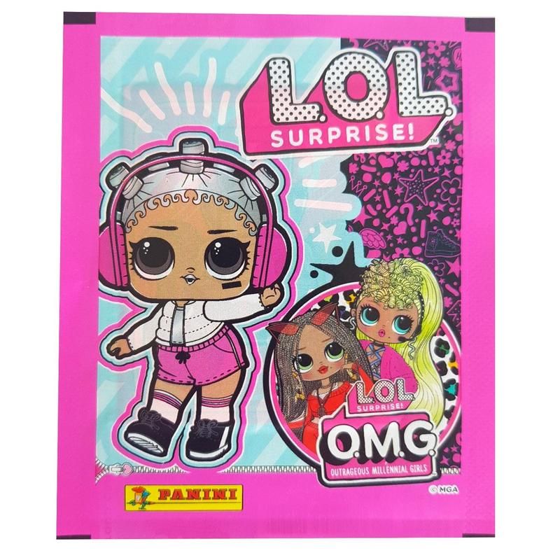 превью Наклейки детские коллекционные Panini LOL Surprise - OMG (5 штук в пакетике)