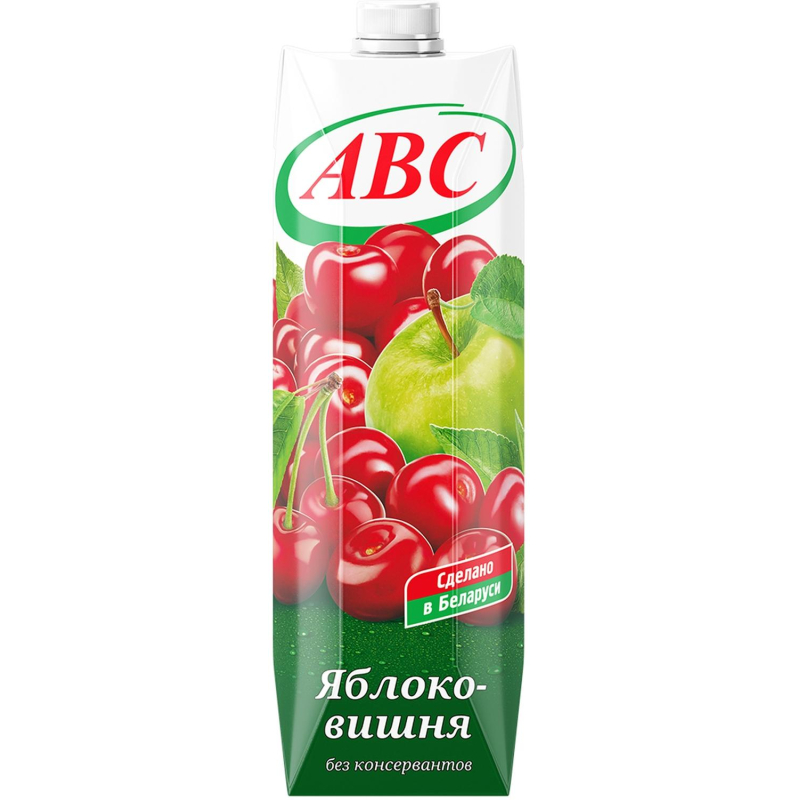 превью Нектар АВС Яблочно-вишневый нектар осветленный призма, 1 л